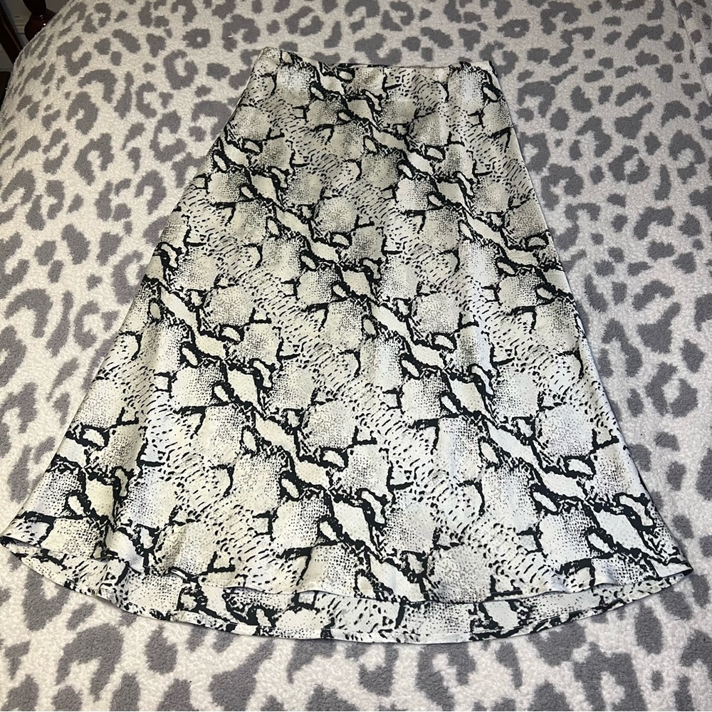 Satin Midi Skirt